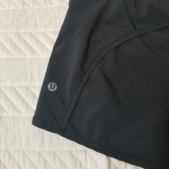 LULULEMON RUN TIMES SPEED SHORTS BLACK SZ 10 L - Picture 8 of 8